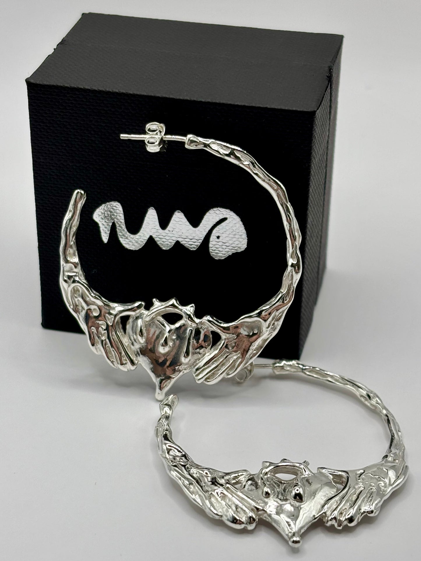 Drippy Claddagh Hoops